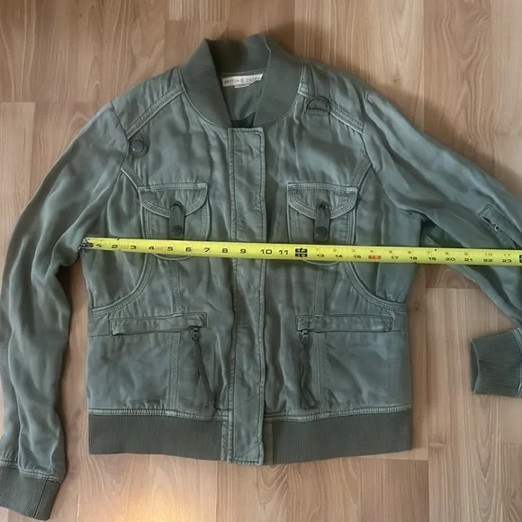 Olive Green Women's Bomber Jacket - Picture 6 of 16